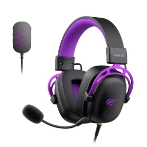 Headset Gamer Havit Gamenote H2002C + U USB 7.1 Preto/Roxo