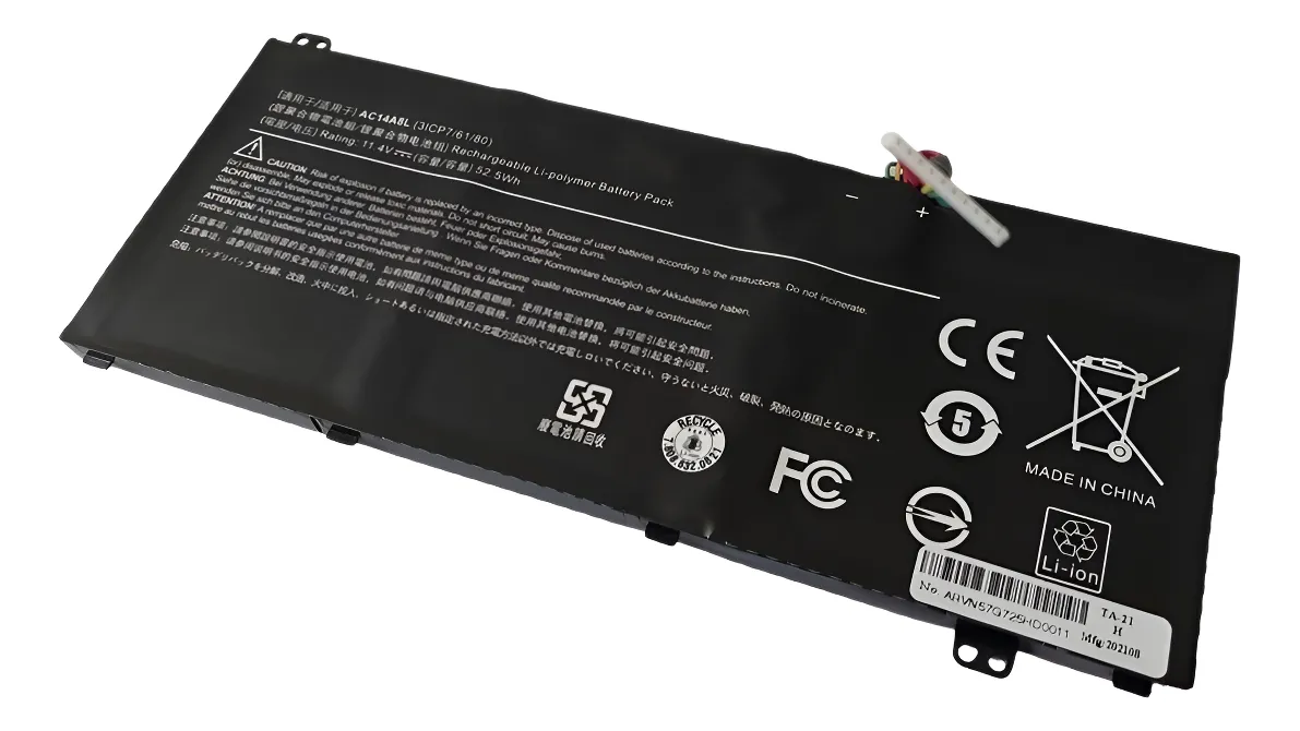Bateria Acer Aspire Nitro V15 VN7-571 Vn7-571g Vn7-572g Vn7-591g VN7-592G An515-43-r4c3 Vx5-591g-54pg AC14A8L