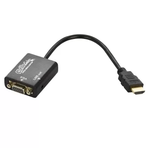 Conversor Hdmi P/ Vga P2 Auxiliar Áudio